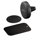 Goobay 47145 Magnethalterungs-Set / Handyhalterung für Auto Lüftung / Universal / Slim Design für Smartphone Autohalterung Schwarz