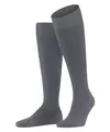 FALKE Herren Kniestrümpfe Energizing Wool M Kh Wolle Baumwolle mit Kompression 1 Paar, Grau Pavement 3828, 39-40