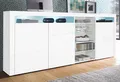 Highboard "Santa Fe", Breite 200 cm, weiß Hochglanz B/H/T: 200 cm x 89 cm x 35 cm