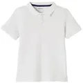 vertbaudet Poloshirt Jungen Poloshirt, kurze Ärmel Stickerei rot|weiß 110