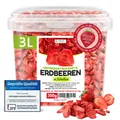 GEFRIERGETROCKNETE ERDBEEREN, 300g Früchte in Scheiben, 100% Trockenfrüchte n...