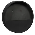 Finestgreen Hanging Wally Pflanzgefäß Schwarz | Wandgefäß zum bepflanzen (M Ø:50 T:7 cm, Schwarz) | Pottery Pots