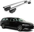Dachträger Gepäckträger für VW Passat B8 Variant 2015-2019 ABE Alu Grau 2tlg