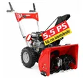 Hecht Benzin-Schneefräse zweistufig 5 Gänge 5,5 PS, 56,00 cm Arbeitsbreite, 11 m Wurfweite - Auswurfkanal 190° stufenlos drehbar