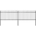 Gartenzaun Mit Speerspitzen Stahl 3,4 X 1 M Schwarz - Vidaxl