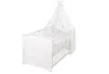 roba® Babybett Little Stars oder Fox & Bunny - niedliche Designs, inkl. Bettwäsche, Himmel, Nest & Matratze