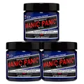 Manic Panic After Midnight Klassische, pflanzliche Creme, ohne Cruauté, semi-permanente blaue Haarfarbe, 3 x 118 ml