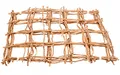 NaDeco Kokosnetz Natur, Größe ca. 50x40cm, verpackt mit 5 Stück | Rankgitter | Palmennetz | Kokosgitter | Netz aus Kokosrinde | Mammutgeflecht | Kletternetz | Kokosmatte