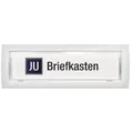 JU Namensschildtaster Klingeltaster Kombitaster mit LED-Beleuchtung 21-111B, weiß 65x22 mm
