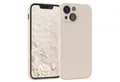EAZY CASE Handyhülle TPU Hülle für Apple iPhone 13 Mini 5,4 Zoll, Bumper Case Matt Slimcover Silikonschutzhülle elastisch Taupe / Beige
