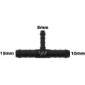 WamSter® T Schlauchverbinder Pipe Connector reduziert 10mm 10mm 6mm Durchmesser