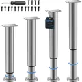 Möbelfüße verstellbar Möbelbeine Edelstahl Hochverstellbar 20-37cm