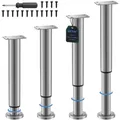 Möbelfüße verstellbar Edelstahl modern 20-37cm Möbelbeine Set 4