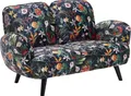 ATLANTIC home collection 2-Sitzer Ben, mit Wellenunterfederung, Massivholzfüße, frei im Raum stellbar