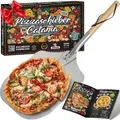 Heidenfeld Pizzaschieber Catania | Pizza Schieber - Aluminium - Eichenholz - 30,5 cm - Pizzaschaufel mit abnehmbarem Holzgriff