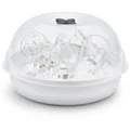 NUK Micro Express Plus Mikrowellen Dampf-Vaporisator, Dampf-Sterilisator desinfiziert bis zu 4 Flaschen und Zubehör in nur 4 Minuten, 1 Stück 10256444