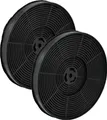 vhbw 2x Aktivkohlefilter kompatibel mit PKM 9031XW, 9039XW, 9031S, 9031X, S9039X, Duana, Ducia, Yuna Dunja, UBH300IX Dunstabzugshaube - 17,5 cm