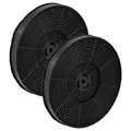 vhbw 2x Aktivkohlefilter kompatibel mit Exquisit UBH50, UBH50-2.1ALW Dunstabzugshaube - 17,5 cm