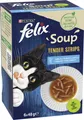 Felix Soup Tender Strips mit Kabeljau, Thunfisch & Scholle 6 x 48 g