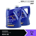 Mannol Hypoid Gear Oil Getriebeöl 80W-90 GL-4/GL-5 LS 2x4 Liter = 8 Liter