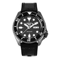 Seiko 5 Specialist Herren-Uhr mit Titankarbidauflage und Band aus Leder und Silikon SRPD65K3