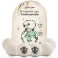 LuanaRose Trocknerbälle 6er Set XXL Wäschebälle Wolle Schafswolle hypoallergen