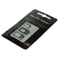 2 x SIM Kartenadapter Set 4 in 1 Blister Nano SIM auf Micro SIM Nano auf SIM