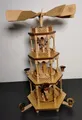 4-stöckige Pyramide Christi Geburt 50 cm Natur Holz Erzgebirge Richard Glässer