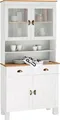 Küchenbuffet HOME AFFAIRE "Oslo", gelb (cremefarben, honigfarben), B:85cm H:185cm T:38cm