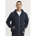 !Solid Hoodie Sweatshirtjacke (1-tlg) Sweatjacke mit Kapuze, Kordel, Taschen blau XXL