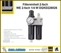 Schneider Druckluft Filtereinheit WE 2-fach 1/4 W  0-12 bar DGKD226026