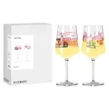 RITZENHOFF 8096003 Cocktail-Glas 500 ml, 2er Set, Serie Entdecker, 2 Stück mit Vespa-Motiv, bunt - Made in Germany