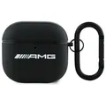 Hülle Case AirPods 4 Mercedes AMG Echtleder schwarz