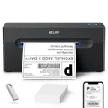 Nelko Bluetooth DHL Etikettendrucker, Labeldrucker 4x6 Versandetiketten Drucker Bluetooth Thermal Printer für Shopify Zalando Ebay Amazon UPS, unterstützt Android/iOS und Windows/Mac/Chrome, Black