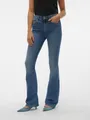 Vero Moda Bootcut-Jeans VMFLASH MR FLARED JEANS LI347 GA NOOS Baumwollmischung mit Stretch, regular waist, bootcut fit