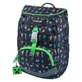 Baagl Schulranzen für 1. Klasse Jungen, Airy Schulrucksack, Ultraleicht Schule Tasche Kinder, Schultasche, Grundschule Ranzen (Minecraft)