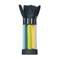 Joseph Joseph Elevate - 5-teilges Küchenhelfer-Set mit Aufbewahrungsständer - opal
