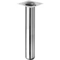 Hettich Tischbein Ø 30 mm x 200 mm Edelstahl-Optik
