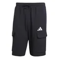 Adidas Men's Essentials FEELCOZY French Terry Cargo Short, Black/White, XL