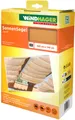 Windhager Sonnensegel für Seilspanntechnik zur Beschattung von Wintergarten und Terrasse, (1-tlg), Sonnenschutz 420 x 140 cm, sand