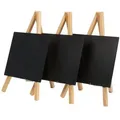 Securit Tisch-Kreidetafel MINI mit Staffelei, buche