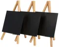 3 Securit Tisch-Kreidetafel MINI mit Staffelei, buche