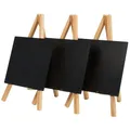 Tisch-Kreidetafel MINI mit Staffelei, buche Securit MNI-B-KR (8717624241222)