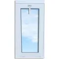 Weißes Pvc-fenster, Kippbar, 60x100, 600x1000, 2-fach Verglast, Oben Angeschlagen, Doppelt Verglast