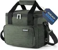 HELDENWERK® Kühltasche klein faltbar – 12h Kühlleistung – Thermotasche auslaufsicher & wasserdicht – Kühlbox, Picknicktasche, Lunchtasche, Isoliertasche mit 5 Fächern & verstärktem Boden