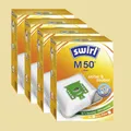 4 Packungen Staubsaugerbeutel Swirl M 50 a 4 Stück - für Miele Typ FJM