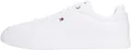 Tommy Hilfiger Herren Court Sneaker Icon Light aus Leder, Weiß (White), 41