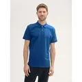 TOM TAILOR Poloshirt Poloshirts Piqué Poloshirt aus Baumwolle grau XXL