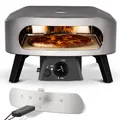 COZZE Mini Pizzaofen Gas 13 Zoll - Kompakter Pizza Ofen Gas Outdoor (50mbar) - Tisch Pizzaofen mit Regulator für kleine Pizzen