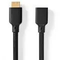 Nedis CVGB35090BK20 - 2 m - HDMI Typ A (Standard) - HDMI Typ A (Standard) - 3D - 48 Gbit/s - Schwarz